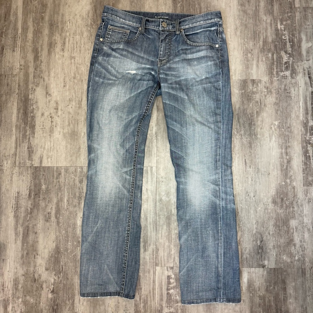 Elie Tahari Blue Straight Leg Jeans